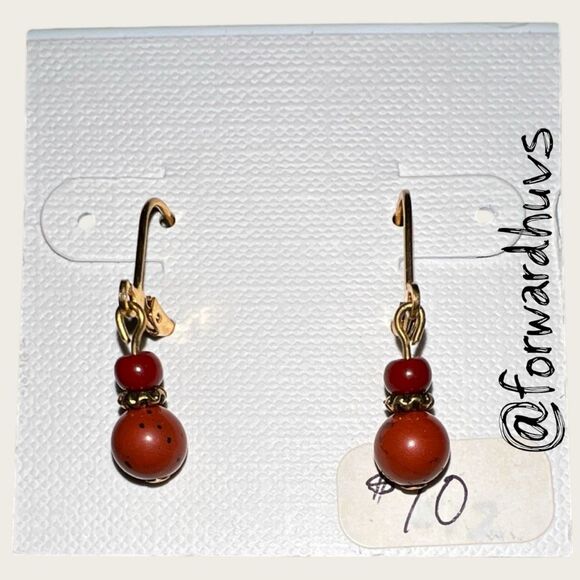 Bundle Sale 3 for $15 | Warm and Earthy Hand Crafted Dangle Earrings - Picture 3 of 8
